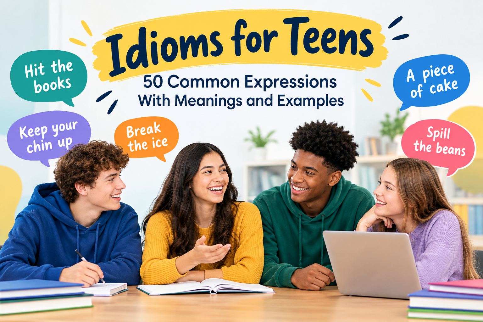 Idioms for Teens: 50 Common Expressions With Meanings and Examples