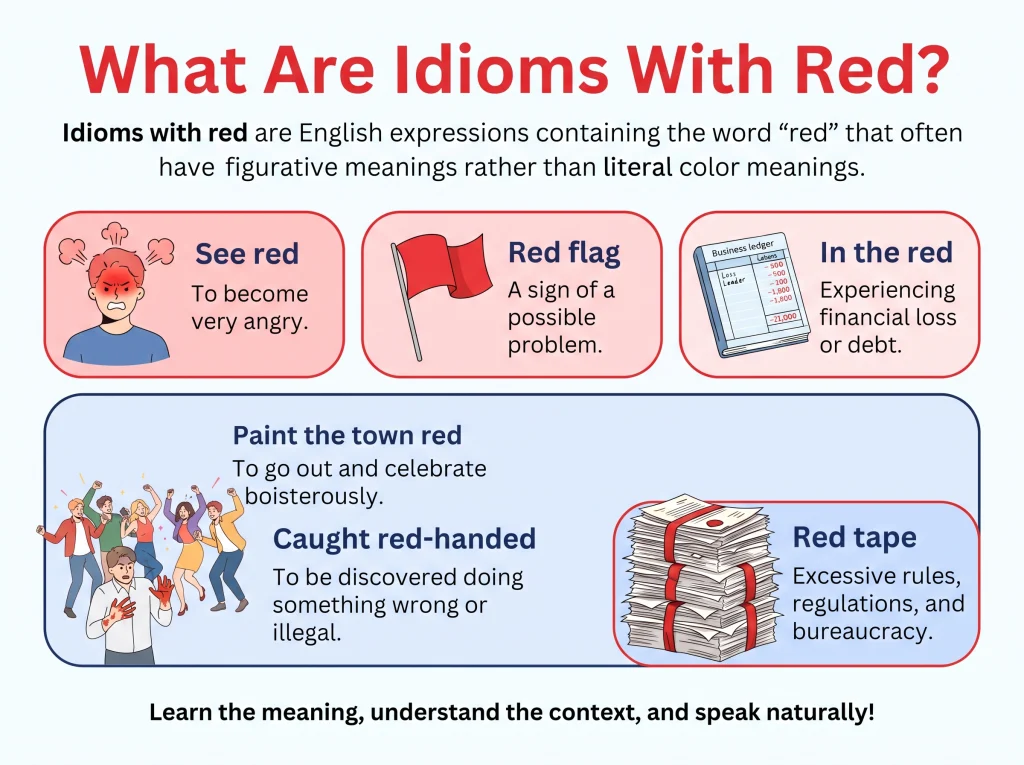 What Are Idioms With Red