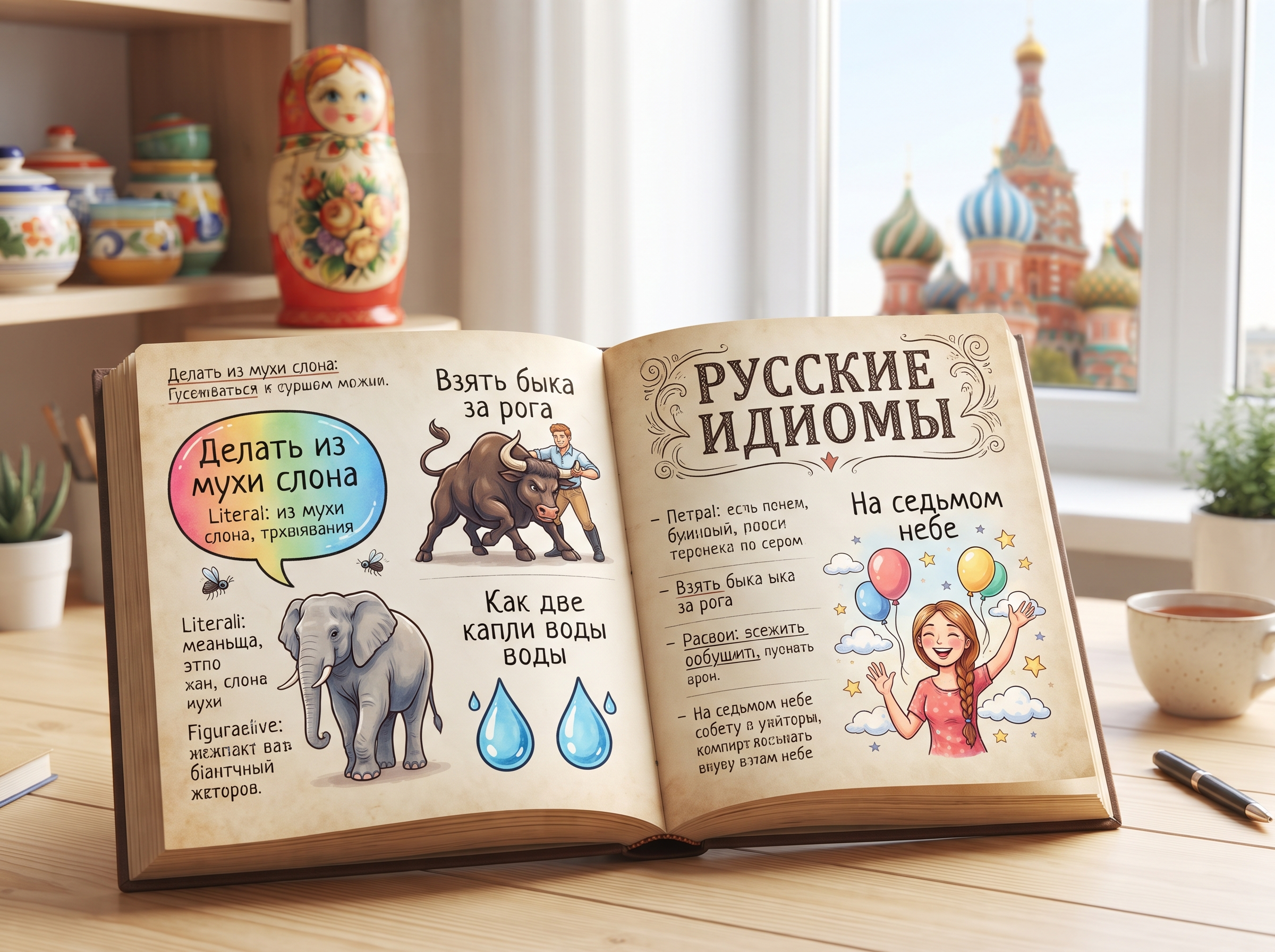 130+ Idioms in Russian: Meanings, English Translations, and Examples