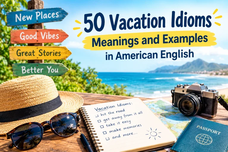 50 Vacation Idioms: Meanings and Examples in American English