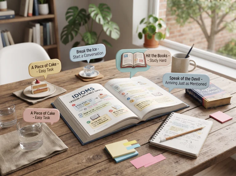 Idioms Lesson Explained Simply_ Meanings, Examples, and Easy Practice