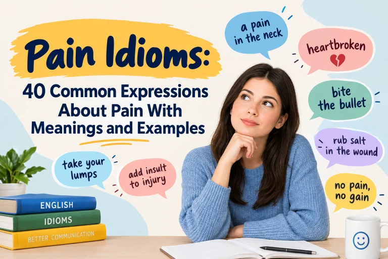 Pain Idioms: 40 Common Expressions About Pain With Meanings and Examples